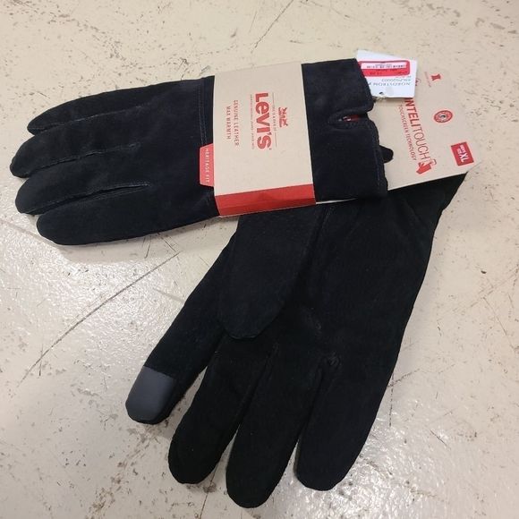 Levi's Leather Winter Gloves InteTouch Screen - Picture 1 of 4